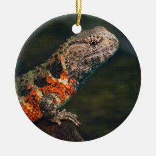Shinisaurus crocodilurus ceramic ornament