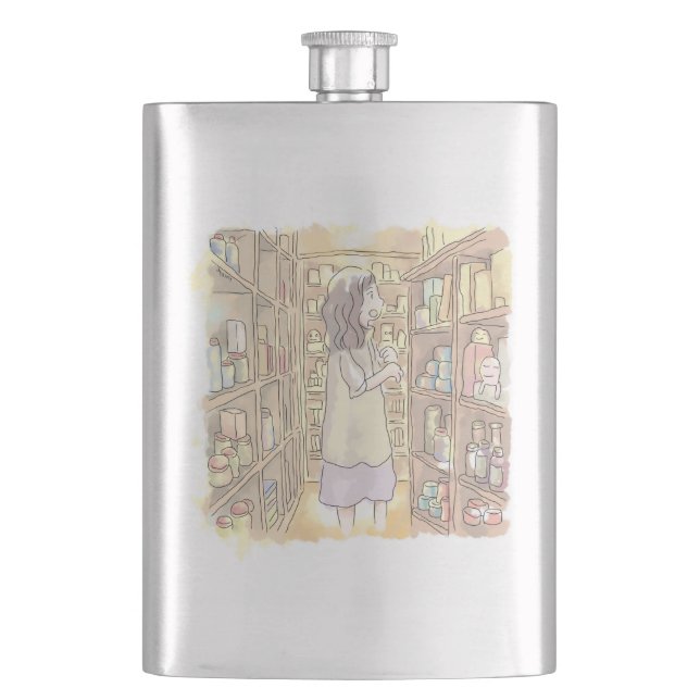 Shinji Sasai Hip Flask (Front)