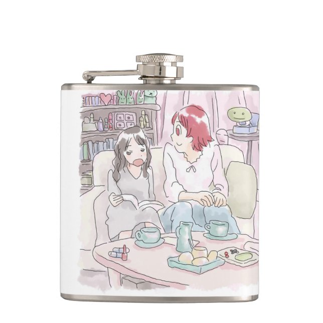 Shinjiji Sammu Hip Flask (Front)