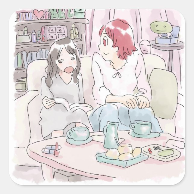 Shinjiji Sammu Square Sticker (Front)