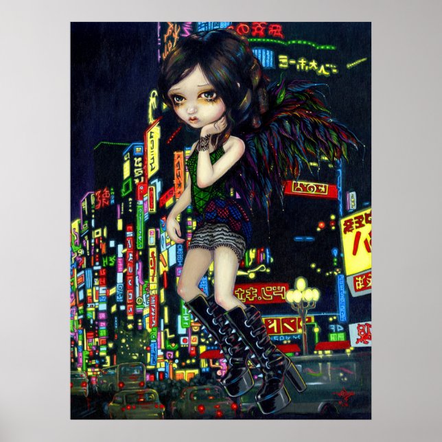 Shinjuku Angel ART PRINT gothic Japan fairy tokyo (Front)
