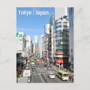 Shinjuku district in Tokyo, Japan Postcard