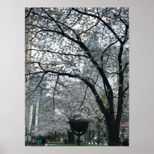 Shinjuku in Sakura Season Poster
