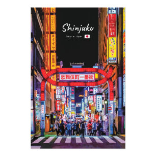 Shinjuku, Japan - Kabukicho Neon Street Photo Print