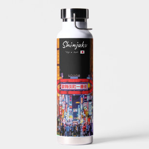 Shinjuku, Japan - Kabukicho Neon Street Water Bottle
