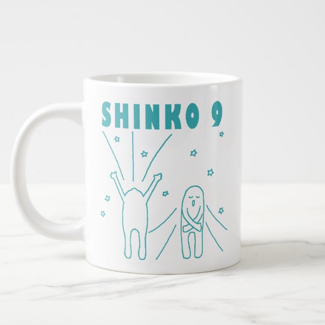 "Shinko 9" Deep Breathing Large Coffee Mug (Left)
