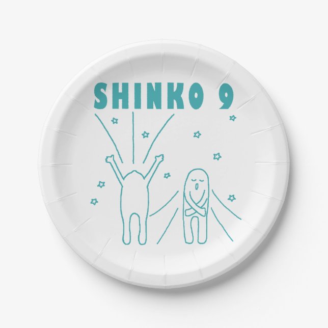 "Shinko 9" Deep Breathing Paper Plate (Front)