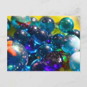 Shinning  glass beads postcard