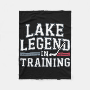 Shinny Lake Legend Pond Hockey Fleece Blanket