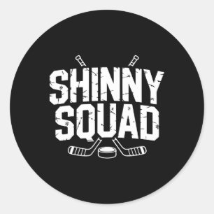 Shinny Squad Pond Hockey (1) Classic Round Sticker