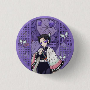 Shinobu Kocho 3 Cm Round Badge