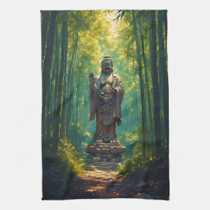 Shinrin no Hotoke (Buddha of the Forest) Tea Towel