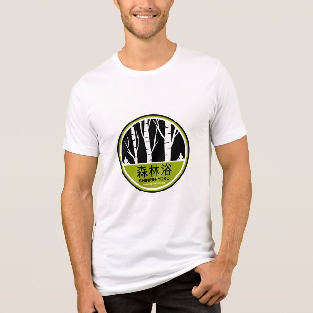 Shinrin Yoku Forest Bathing Tri-Blend Shirt (Front)