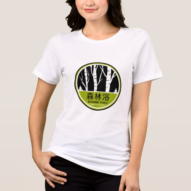 Shinrin Yoku Forest Bathing Tri-Blend Shirt (Front)