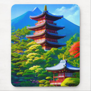 Shinto Serenity: The Garden’s Soul Mouse Pad