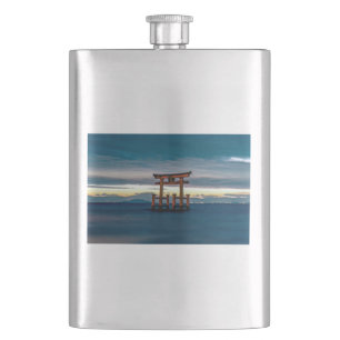 Shinto Shrine-Torii-Japanese Gate Hip Flask