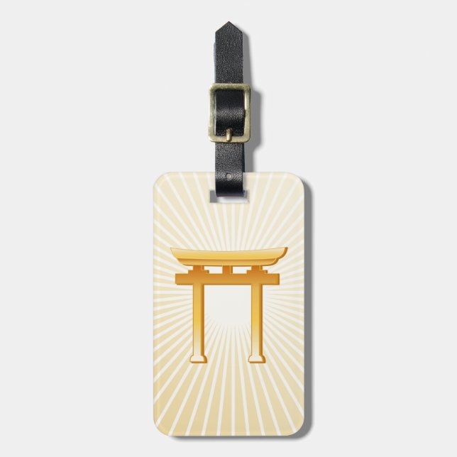 Shinto Symbol 2" x 3.5" Luggage Tag (Front Vertical)