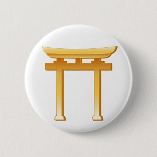 Shinto Symbol 6 Cm Round Badge