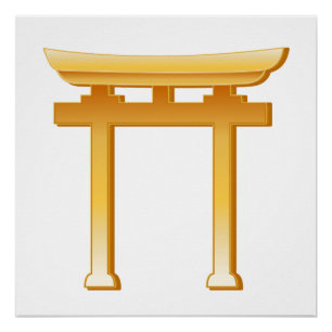 Shinto Symbol Torii Gate Poster