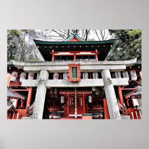 shinto temple poster