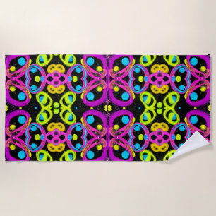 shiny Abstract art Beach Towel