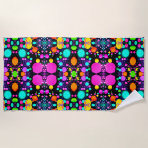shiny Abstract art Beach Towel