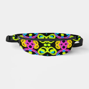 shiny Abstract art Bum Bags