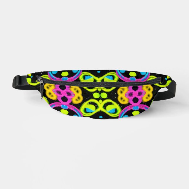 shiny Abstract art Bum Bags (Front)