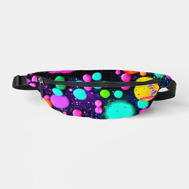 shiny Abstract art Bum Bags (Front)