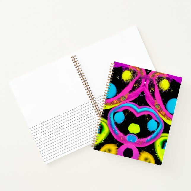 shiny Abstract art Notebook (Inside)