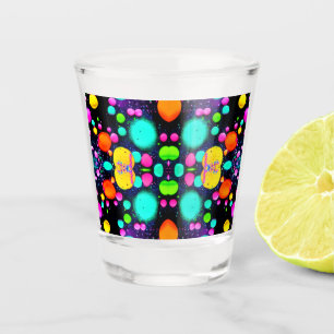 shiny Abstract art Shot Glass