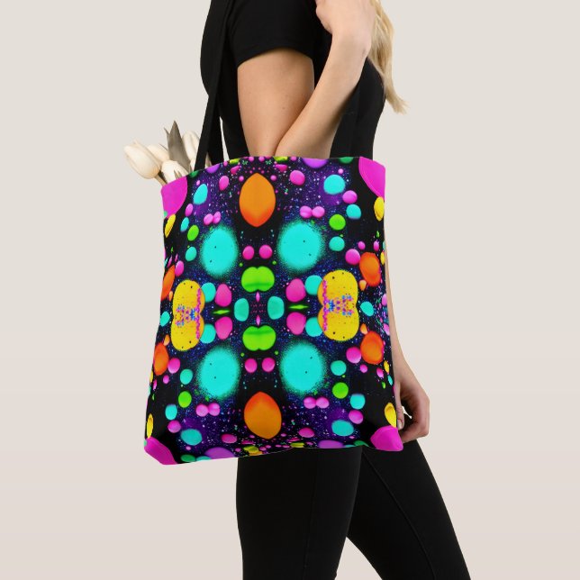 shiny Abstract art Tote Bag (Close Up)