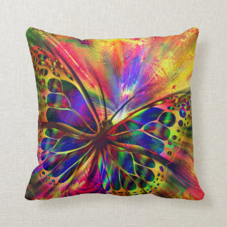 Shiny And Colourful Butterfly Cushion