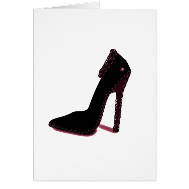SHINY BLACK HEEL (Front)