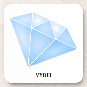 Shiny Blue Diamond Carat Coaster