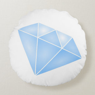 Shiny Blue Diamond Carat Round Cushion