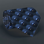 Shiny Blue Dreidel Tie<br><div class="desc">A modernistic,  metallic blue dreidel against a dark,  night-like background.  Two of the Hebrew letters found on a dreidel,  nun and shin,  glow brightly.</div>