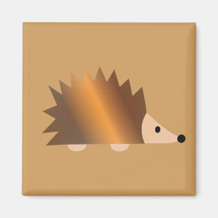Shiny Brown Hedgehog Magnet