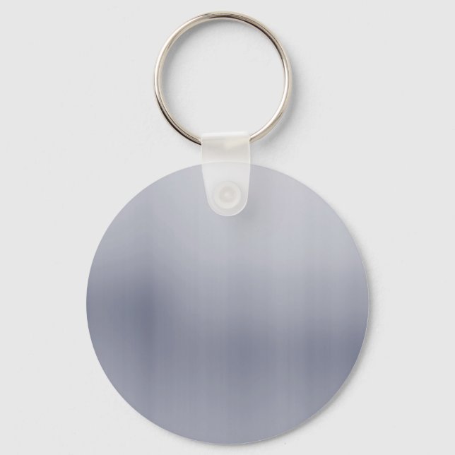 Shiny Brushed Aluminium Textured Key Ring (Front)