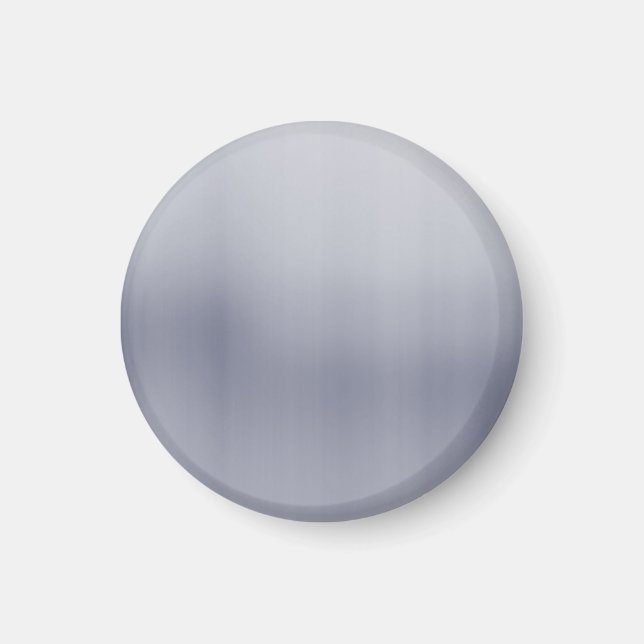 Shiny Brushed Aluminium Textured Magnet (Front)