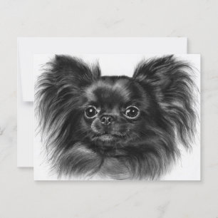 Shiny Charm - Hand Painted Chihuahua Art Postcard