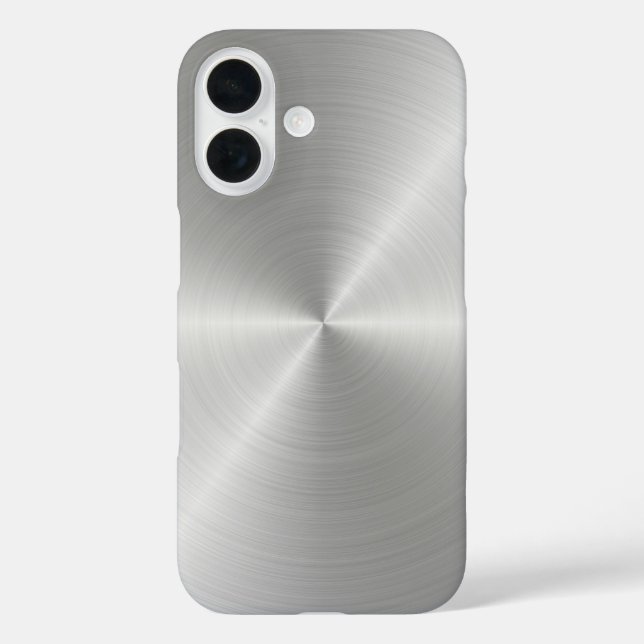 Shiny Circular Polished Metal Texture Case-Mate iPhone Case (Back)