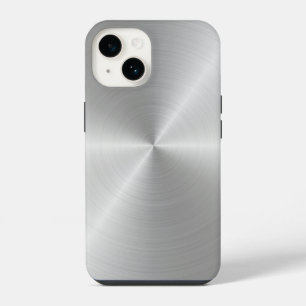 Shiny Circular Polished Metal Texture iPhone 14 Case