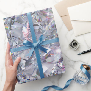 Shiny Clear Diamonds  Wrapping Paper
