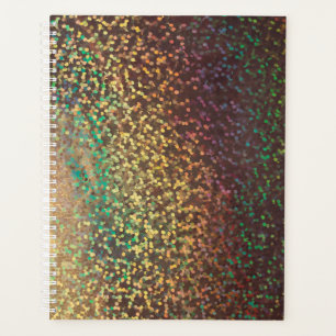 Shiny, confetti , multicolored planner
