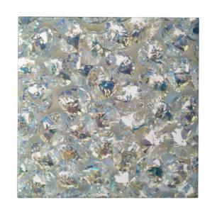 Shiny Crystals Ceramic Tile Trivet