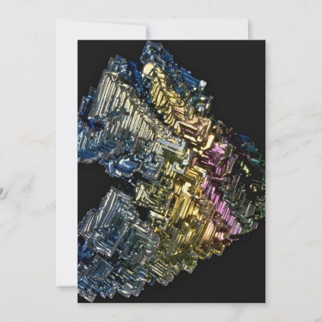 Shiny crystals of Native bismuth (Front)