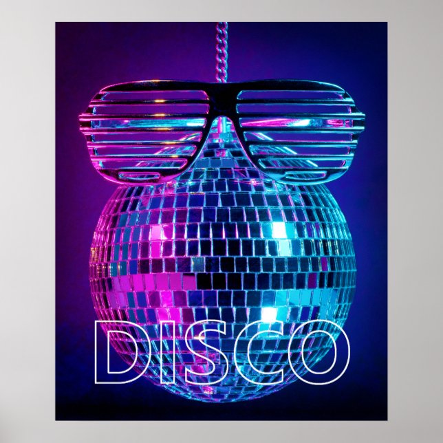Shiny disco ball poster (Front)