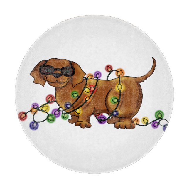 Shiny Dog Cutting Board (Front)