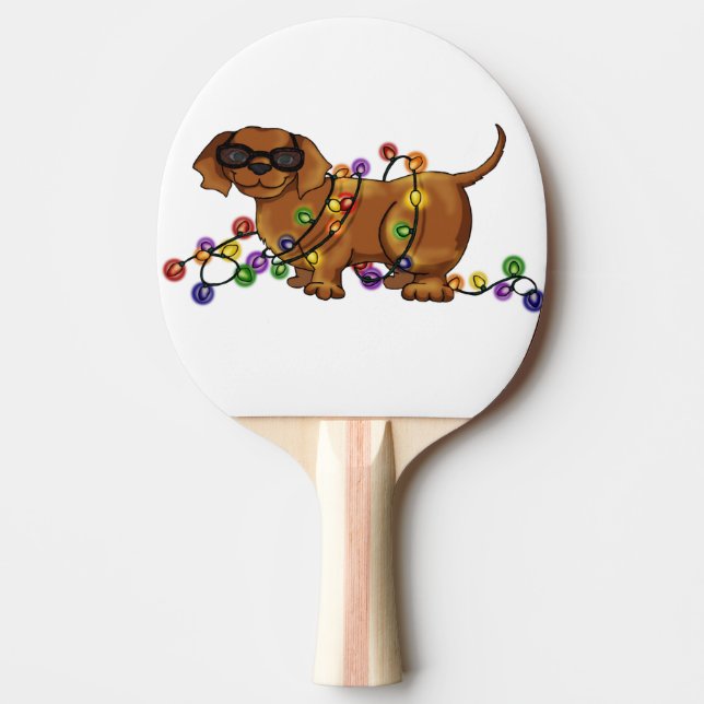 Shiny Dog Ping Pong Paddle (Front)